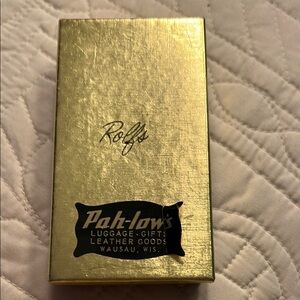 Rolfs Embossed Brown Leather Wallet